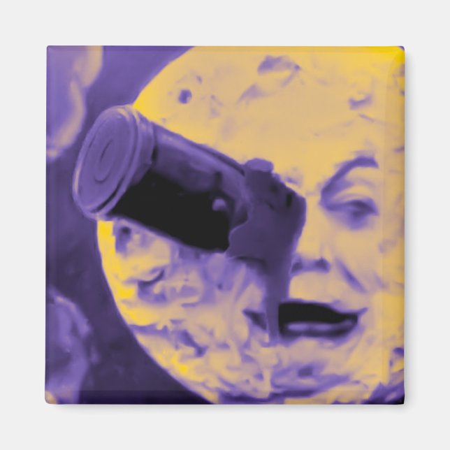 A Trip to the Moon (Purple Fizzy Fuzz) Magnet (Front)