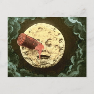A Trip to the Moon vintage 1902 movie still Postcard