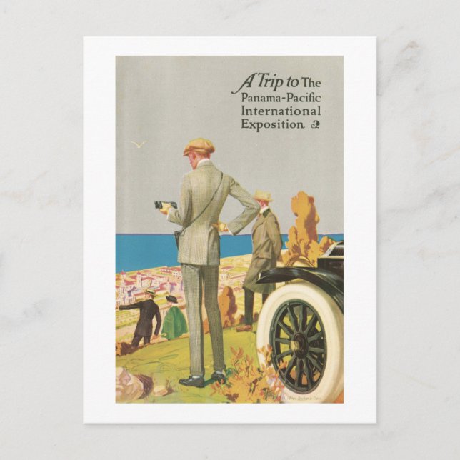 A Trip to the Panama Pacific International Exposit Postcard (Front)