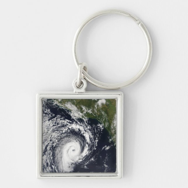 A tropical cyclone key ring (Front)