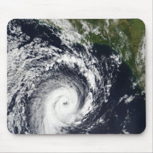 A tropical cyclone mouse pad