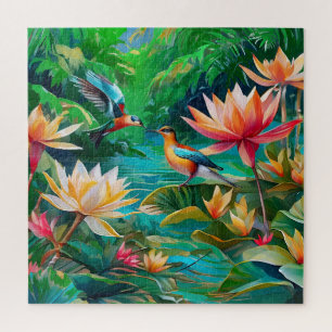 A tropical wetland jigsaw puzzle