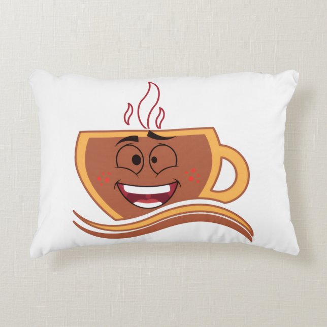 A True Coffeeholic  Decorative Cushion (Front)