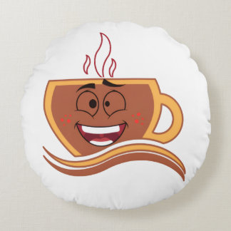 A True Coffeeholic Round Cushion