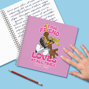 A True Friend Loves At All Times Notebook