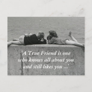 A True Friend Postcard