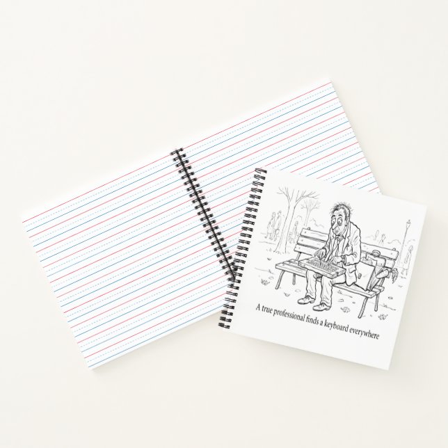 A True Professional – Funny Office Humour Ink Draw Notebook (Inside)