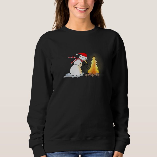 A Truely Brilliant Plan  Cold Snowman Winter Chris Sweatshirt (Front)