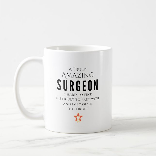A Truly Amazing Surgeon Personalised Coffee Mug (Left)