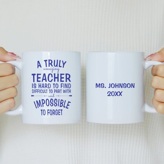 A Truly Amazing Teacher Royal Blue Coffee Mug (Creator Uploaded)