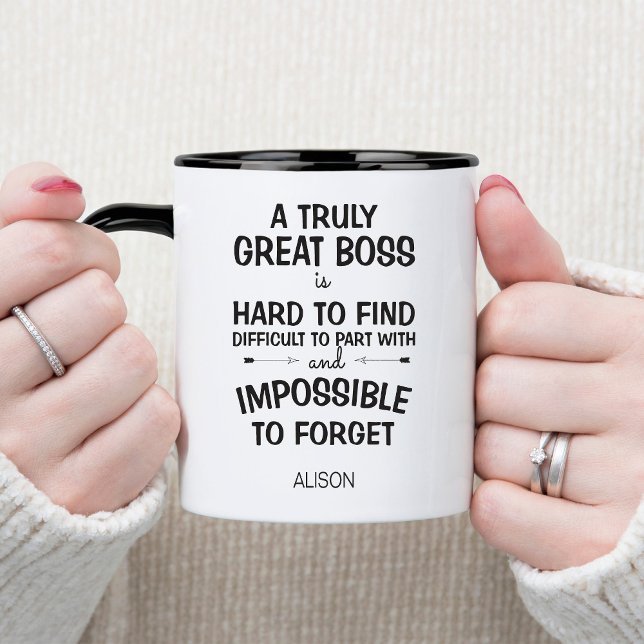 A truly great boss personalised mug (Creator Uploaded)