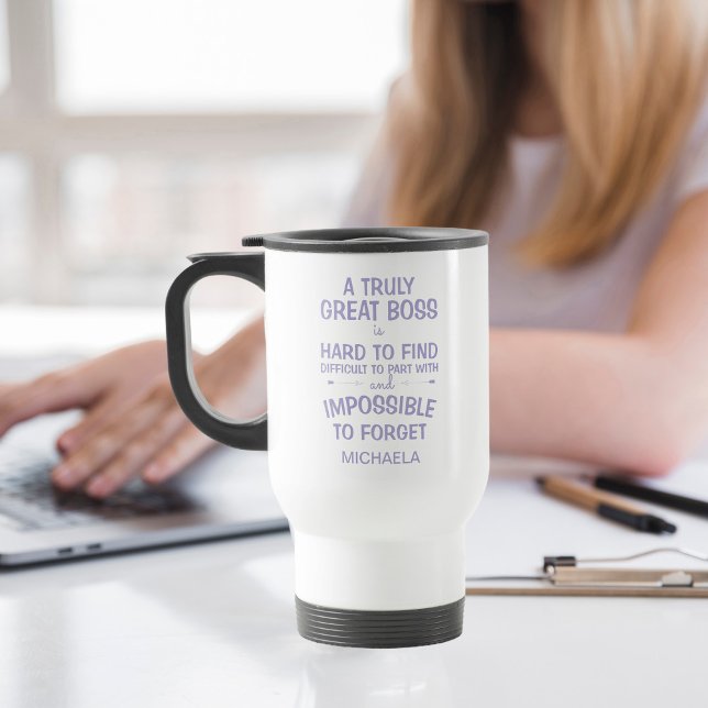 A Truly Great Boss Personalised  Travel Mug (Creator Uploaded)