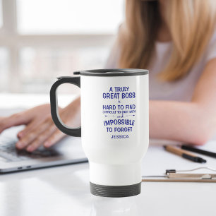 A Truly Great Boss Personalised Travel Mug