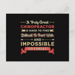 A Truly Great Chiropractor Spine Chiropractic Postcard