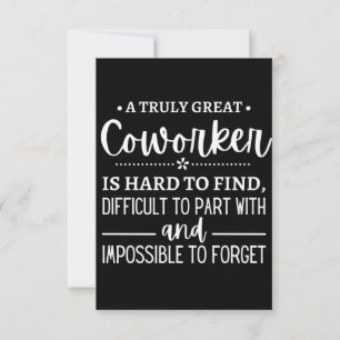 A Truly Great Coworker Card