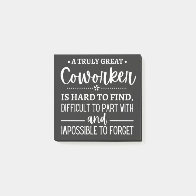 A Truly Great Coworker Post-it Notes (Front)