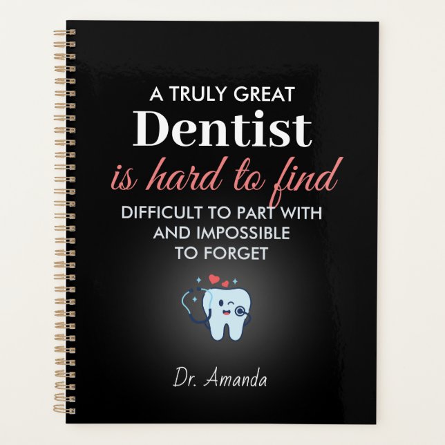A Truly Great Dentist – Personalised Name Planner (Front)