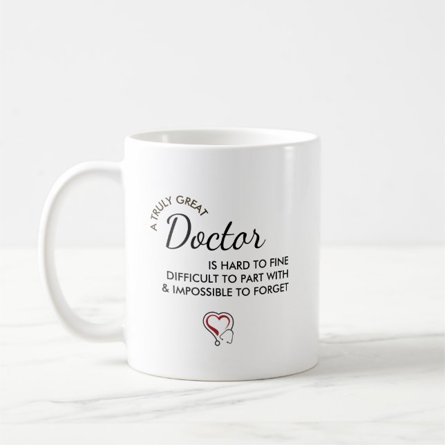 A Truly Great Doctor – Personalised Name Coffee Mug (Left)