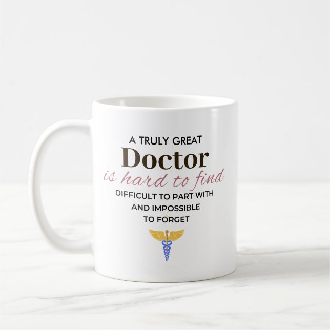 A Truly Great Doctor – Personalised Name Coffee Mug (Left)