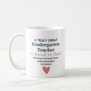 A Truly Great Kindergarten Teacher – Personalised  Coffee Mug