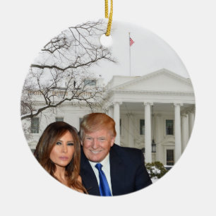 A Trump Christmas: Donald and Melania Ceramic Tree Decoration