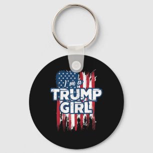 A Trump Girl Trump Pro President Donald Trump Supp Key Ring