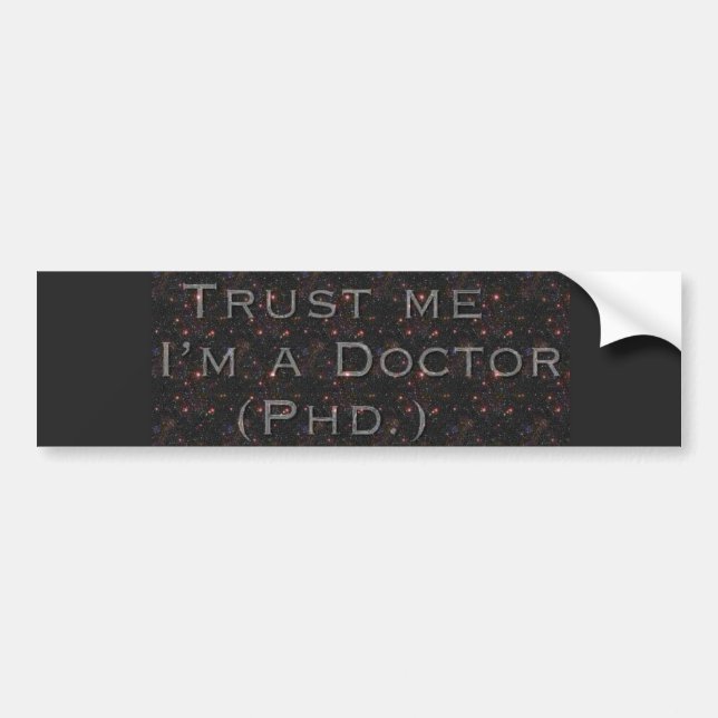 a trusting bumper sticker (Front)