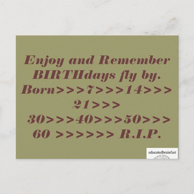 A Truth Postcard (Front)