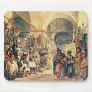 A Turkish Bazaar, 1854 (pencil & w/c on paper) Mouse Pad