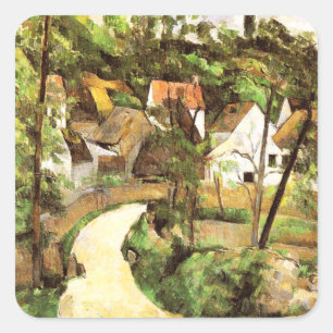 A Turn in the Road Paul Cezanne Square Sticker