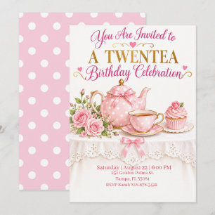 A Twentea (20) Birthday Party Invitation