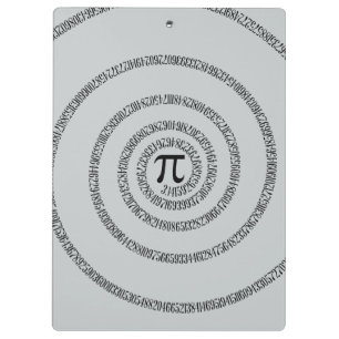 A Twist of Pi Click Customise to Change Grey Clipboard