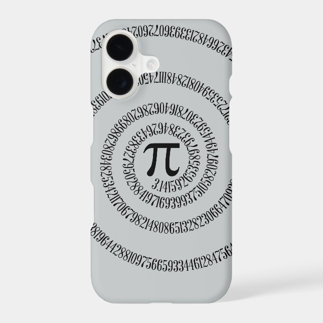 A Twist of Pi Click to Change Grey Colour iPhone Case (Back)
