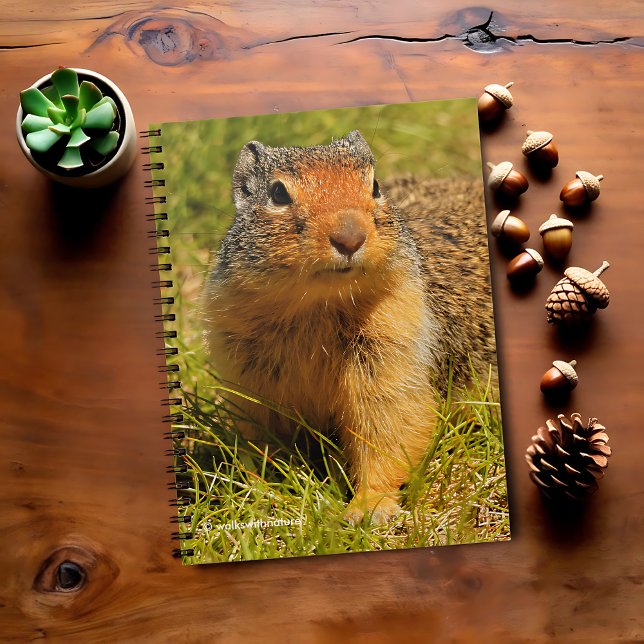 A Twitchy-Nosed Columbian Ground Squirrel Notebook (Twitchy-Nosed Columbian Ground Squirrel Journal Cover Photo)