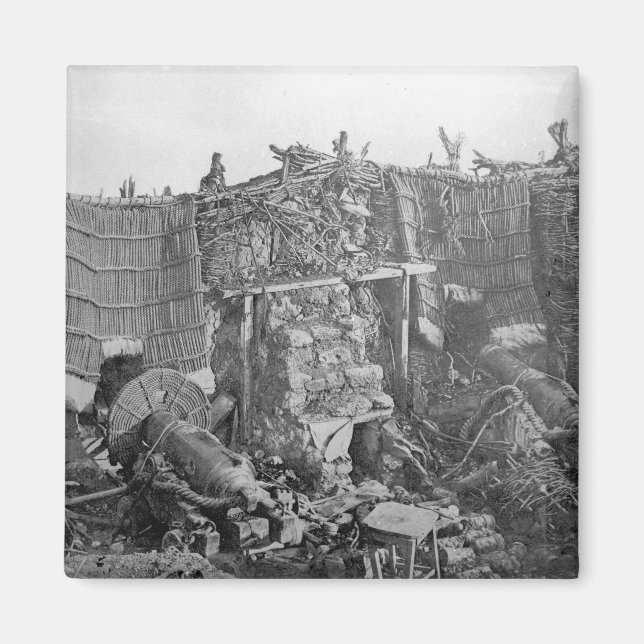 A Two Gun Battery during the Crimean War, c.1855 Magnet (Front)