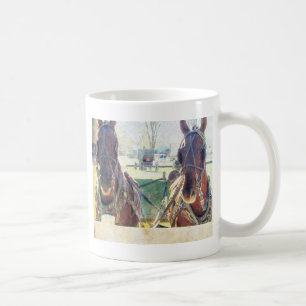 A Two Horse Team Coffee Mug