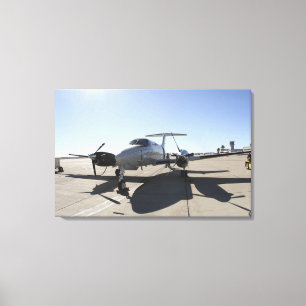 A  UC-12F King Air aircraft Canvas Print