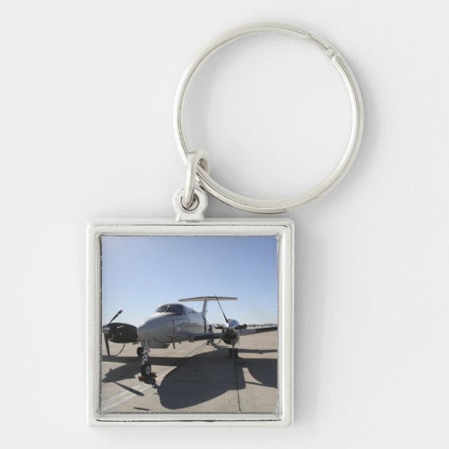 A  UC-12F King Air aircraft Key Ring (Front)