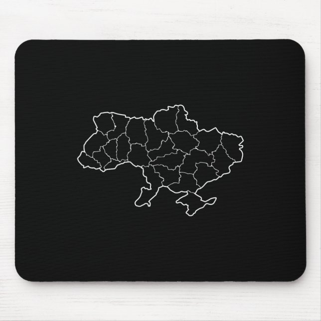 A Ukrainian Map Country Ukraine  Mouse Pad (Front)