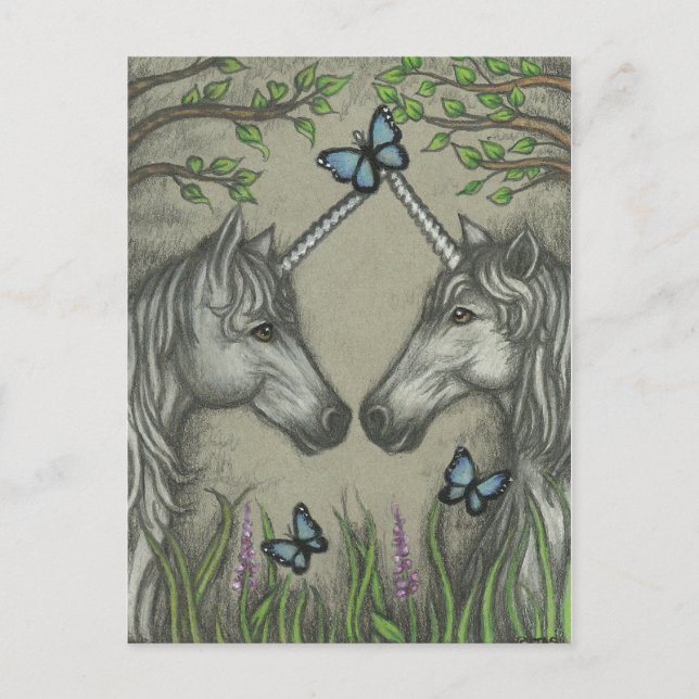 A Unicorn Greeting Postcard (Front)
