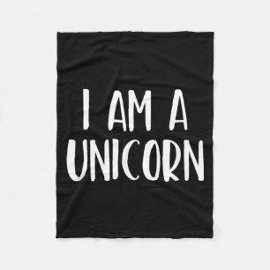 A Unicorn Halloween Simple Costume Easy Funny Fleece Blanket