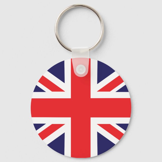 A Union Jack flag. Key Ring (Front)