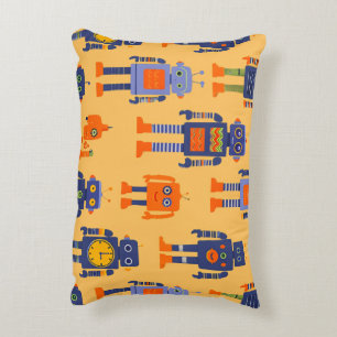 a unique and fun robot decorative cushion