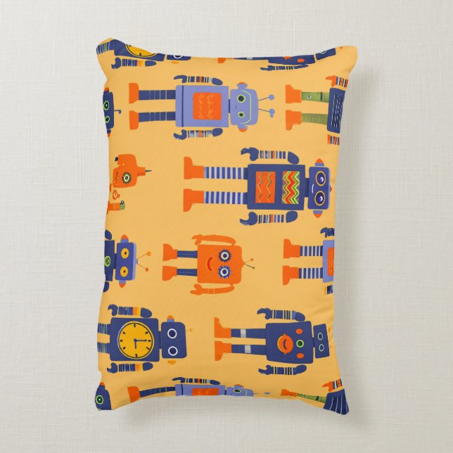 a unique and fun robot decorative cushion (Back(Vertical))
