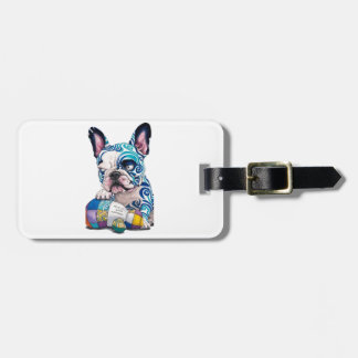 A unique giant French bulldog Luggage Tag