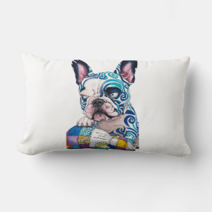 A unique giant French bulldog Lumbar Cushion