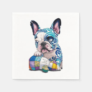 A unique giant French bulldog Napkin