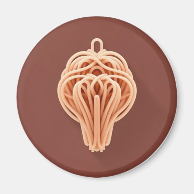 A Unique Pattern of Spaghetti Noodles Magnet (Front)