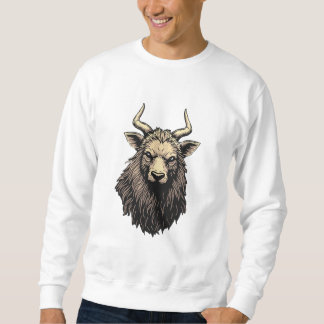 a unique sweater decorated with sheep paintings