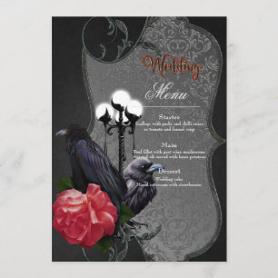 A unique  wedding menu